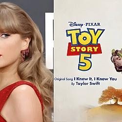 Taylor Swift embala o retorno de Woody e Buzz em Toy Story 5