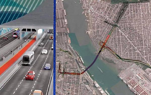 Túnel Santos-Guarujá: governo de SP assina contrato de obra inédita no Brasil