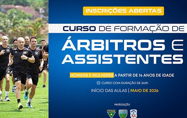 FFMS abre inscrições de curso para formação de árbitros e assistentes
