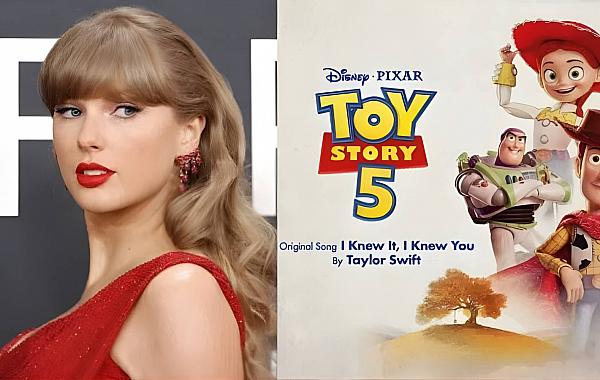 Taylor Swift embala o retorno de Woody e Buzz em Toy Story 5