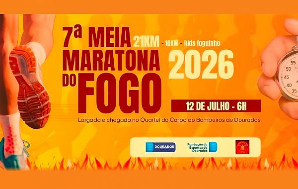 7ª Meia Maratona do Fogo terá trajeto pelas ruas de Dourados e esquema de segurança reforçado