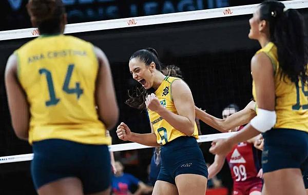 Vôlei - Brasil domina França e segue sem perder na Liga das Nações feminina