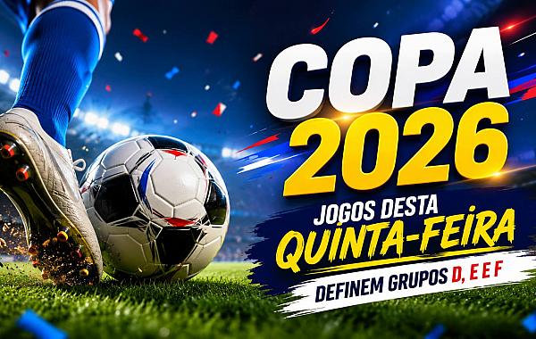 Copa 2026: seis partidas serão disputadas nesta quinta-feira (25)
