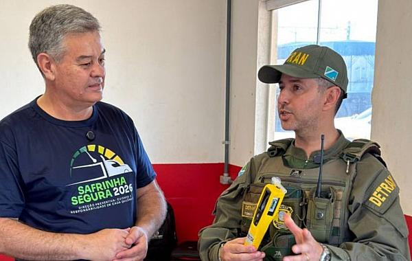 Detran-MS realiza ação educativa na operação Safrinha Segura 2026 em Dourados