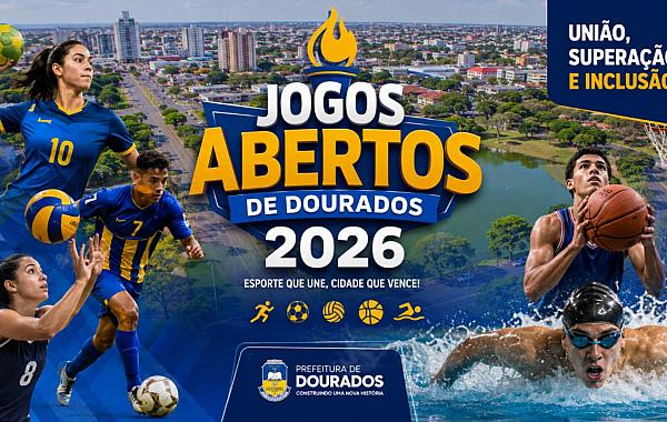 Inscrições para os Jogos Abertos de Dourados 2026 são liberadas