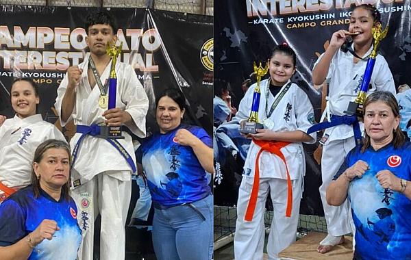 Douradenses conquistam títulos no Interestadual de Karatê e miram Sul-Americano