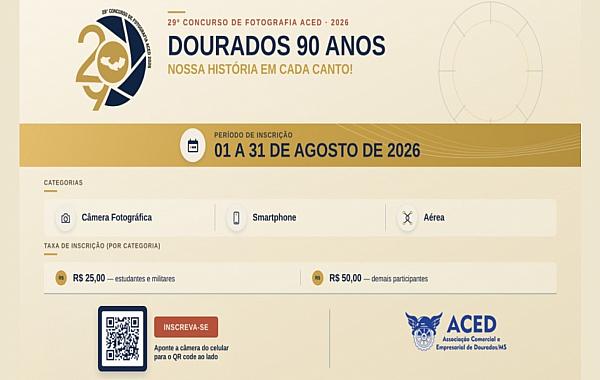 Concurso de fotografia da ACED abre inscrições com maior premiação da história