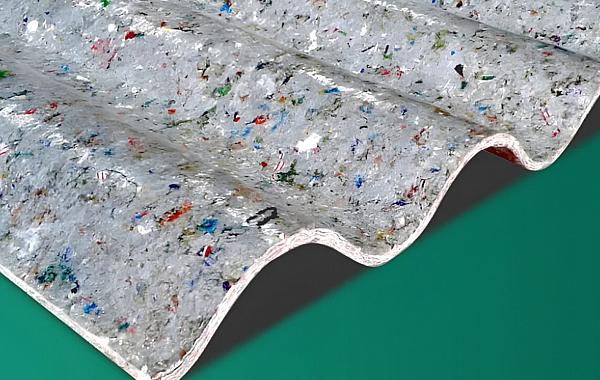 Empresas ampliam uso de embalagens recicladas na fabricação de telhas ecológicas