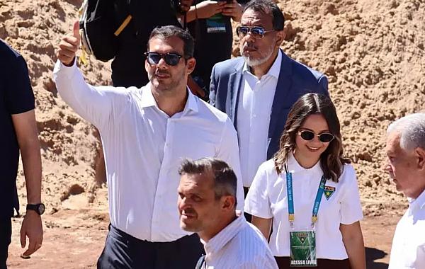 Presidente da CBF visita Morenão para acompanhar obras de revitalização