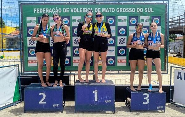 Definidas duplas campeãs da etapa do Estadual Sub-17 de vôlei