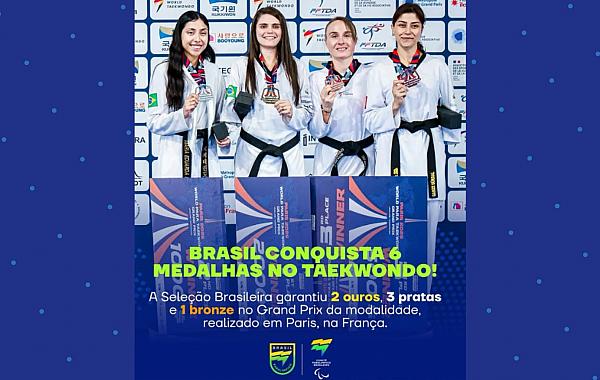 Parataekwondo brasileiro é campeão de Grand Prix em Paris com 6 pódios