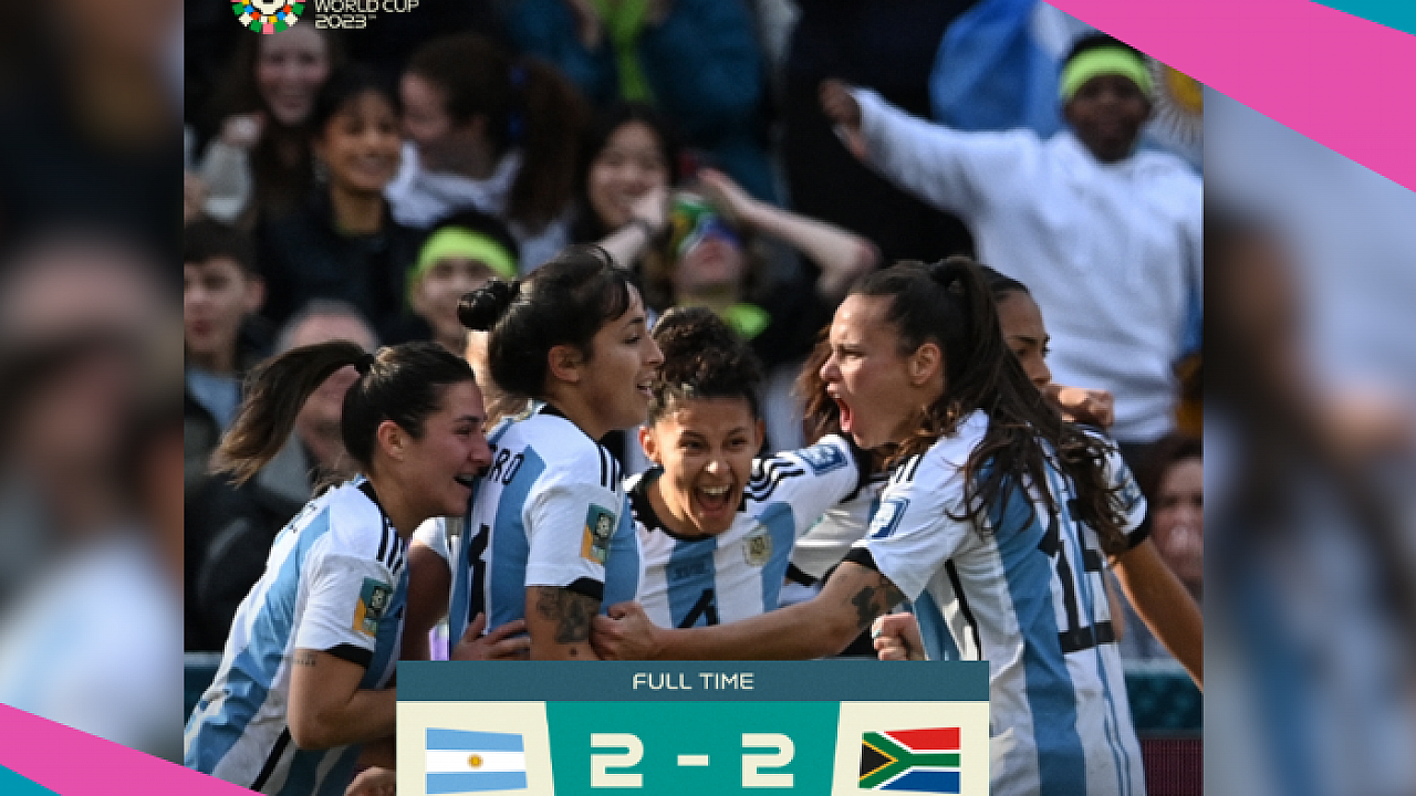 Copa feminina: Argentina e África do Sul empatam em jogo